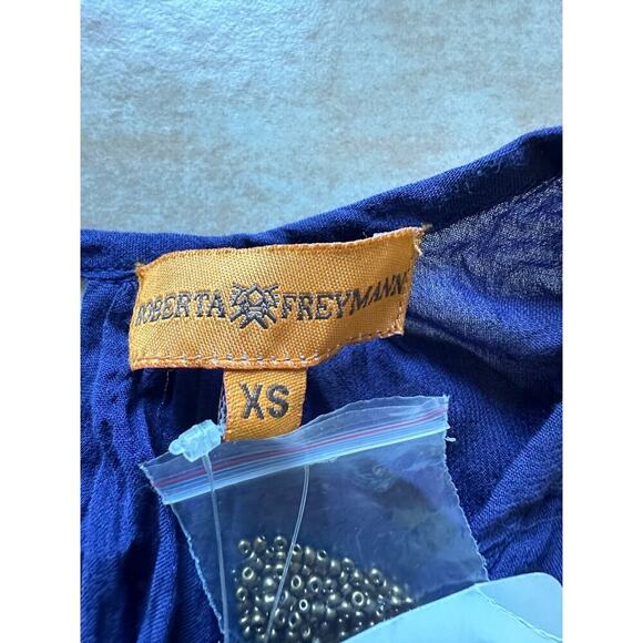 New without Tags ! Roberta‎ Freymann Hazel Top Navy Women size XS - Picture 10 of 11